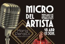 María PeralDí pone voz al regreso de Micro del Artista en el Mercado de Abastos de Tomelloso María PeralDí pone voz al regreso de Micro del Artista en el Mercado de Abastos de Tomelloso