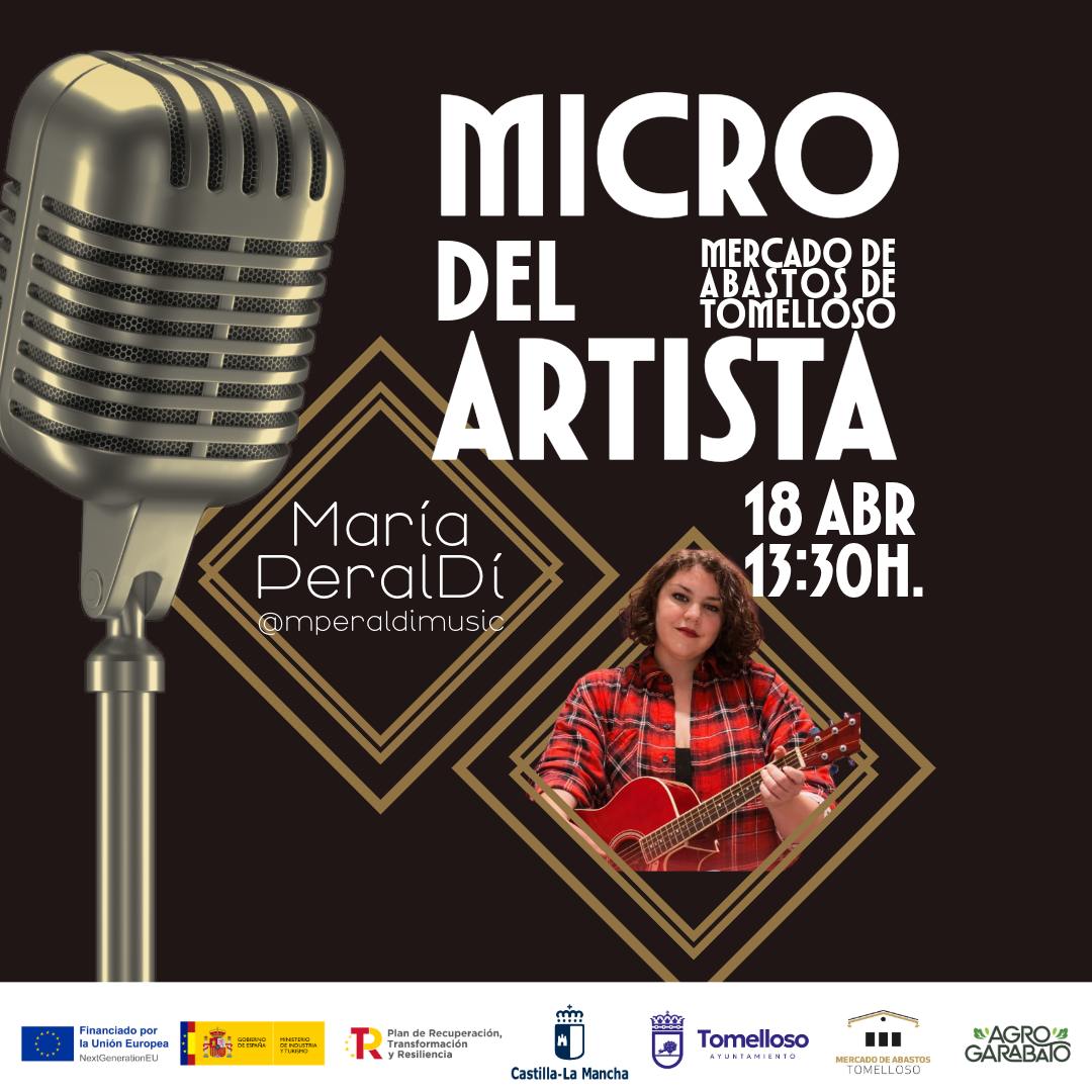 María PeralDí pone voz al regreso de Micro del Artista en el Mercado de Abastos de Tomelloso