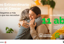 El Sorteo Extraordinario de Lotería Nacional Asociación Española Contra el Cáncer se celebra el 11 de abril El Sorteo Extraordinario de Lotería Nacional Asociación Española Contra el Cáncer se celebra el 11 de abril