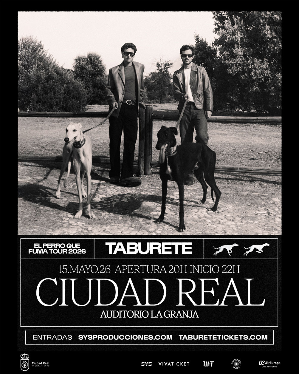 Taburete actuará el 15 de mayo en el Auditorio La Granja de Ciudad Real