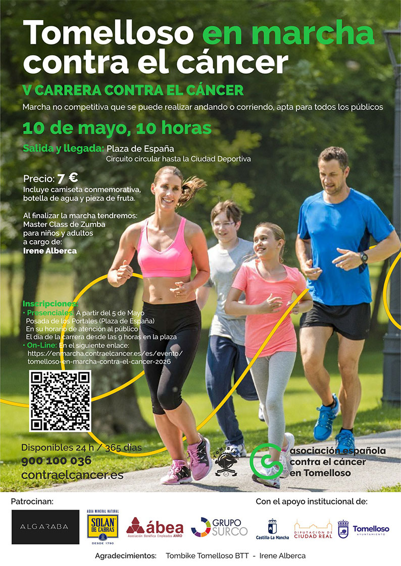 Tomelloso se suma a la lucha contra el cáncer con la V Carrera Contra el Cáncer