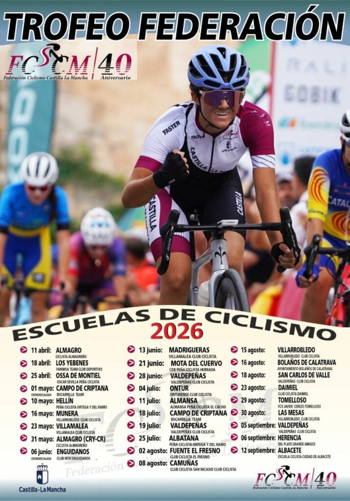 Veintiocho carreras componen el calendario ciclista del Trofeo Federación de Escuelas 2026 1 Veintiocho carreras componen el calendario ciclista del Trofeo Federación de Escuelas 2026