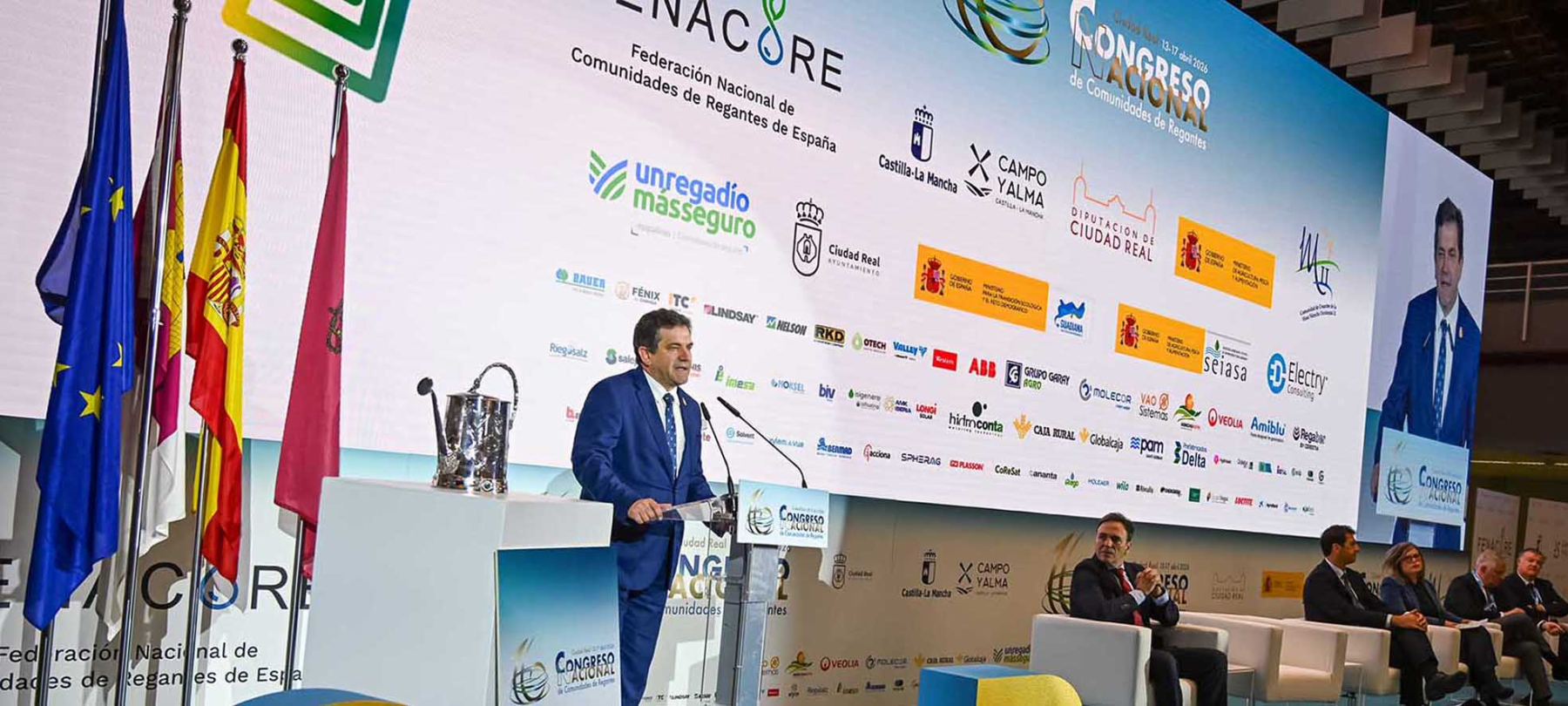 Valverde confía en que del Congreso Nacional de Regantes surja una petición de prórroga de la Directiva Marco del Agua y propuestas garantes para todos los territorios