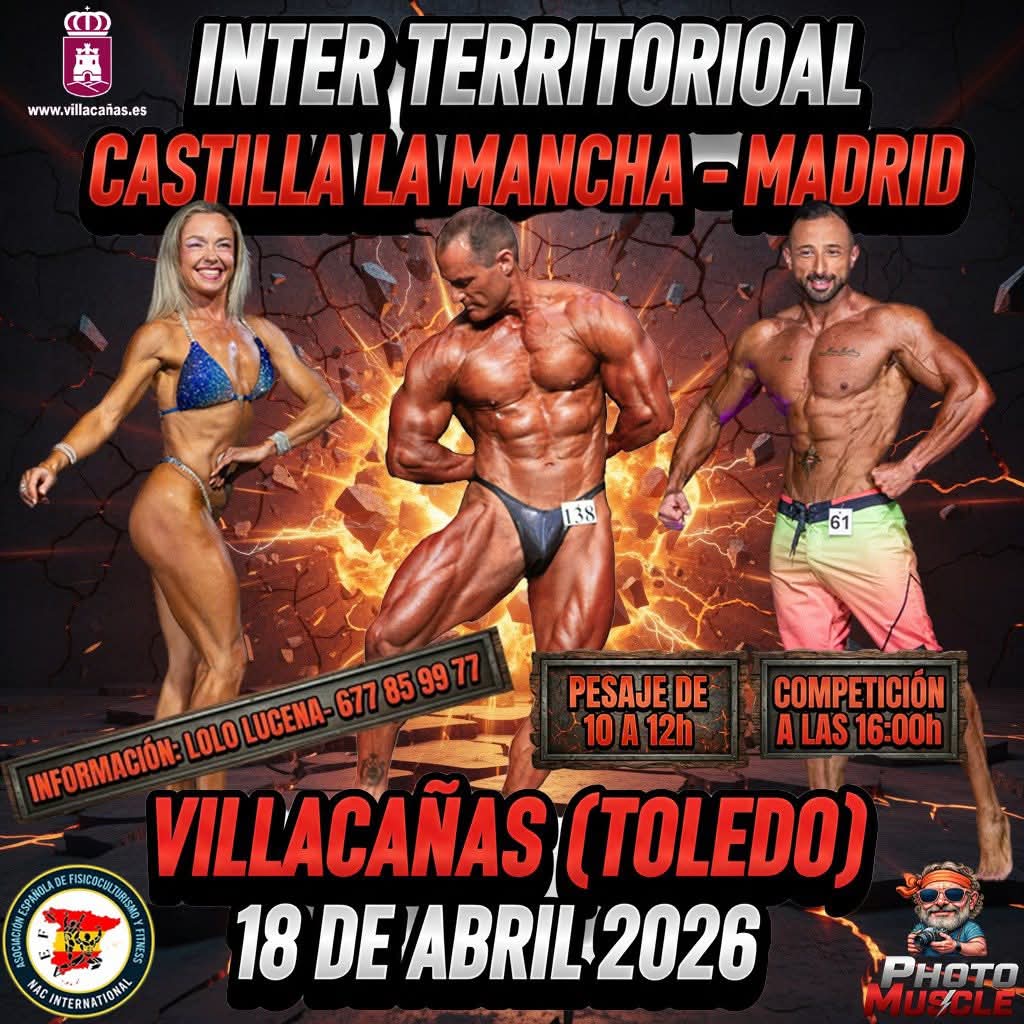Villacañas acoge un campeonato de culturismo con proyección nacional e internacional