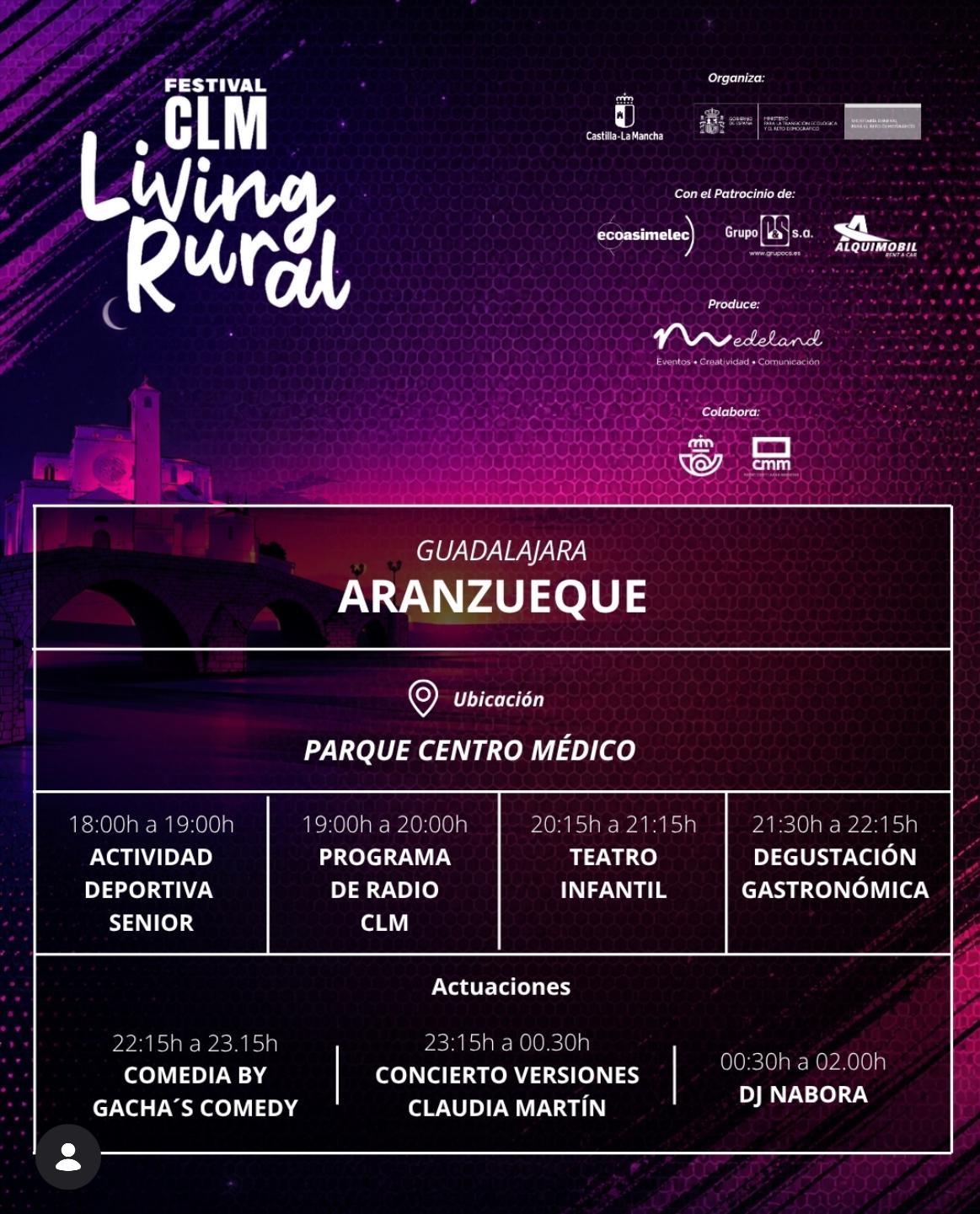 Arranca en Guadalajara la tercera edición del festival ‘Living Rural Castilla-La Mancha’ que acercará el ocio y la cultura a una veintena de municipios de la región 1 Arranca en Guadalajara la tercera edición del festival ‘Living Rural Castilla-La Mancha’ que acercará el ocio y la cultura a una veintena de municipios de la región
