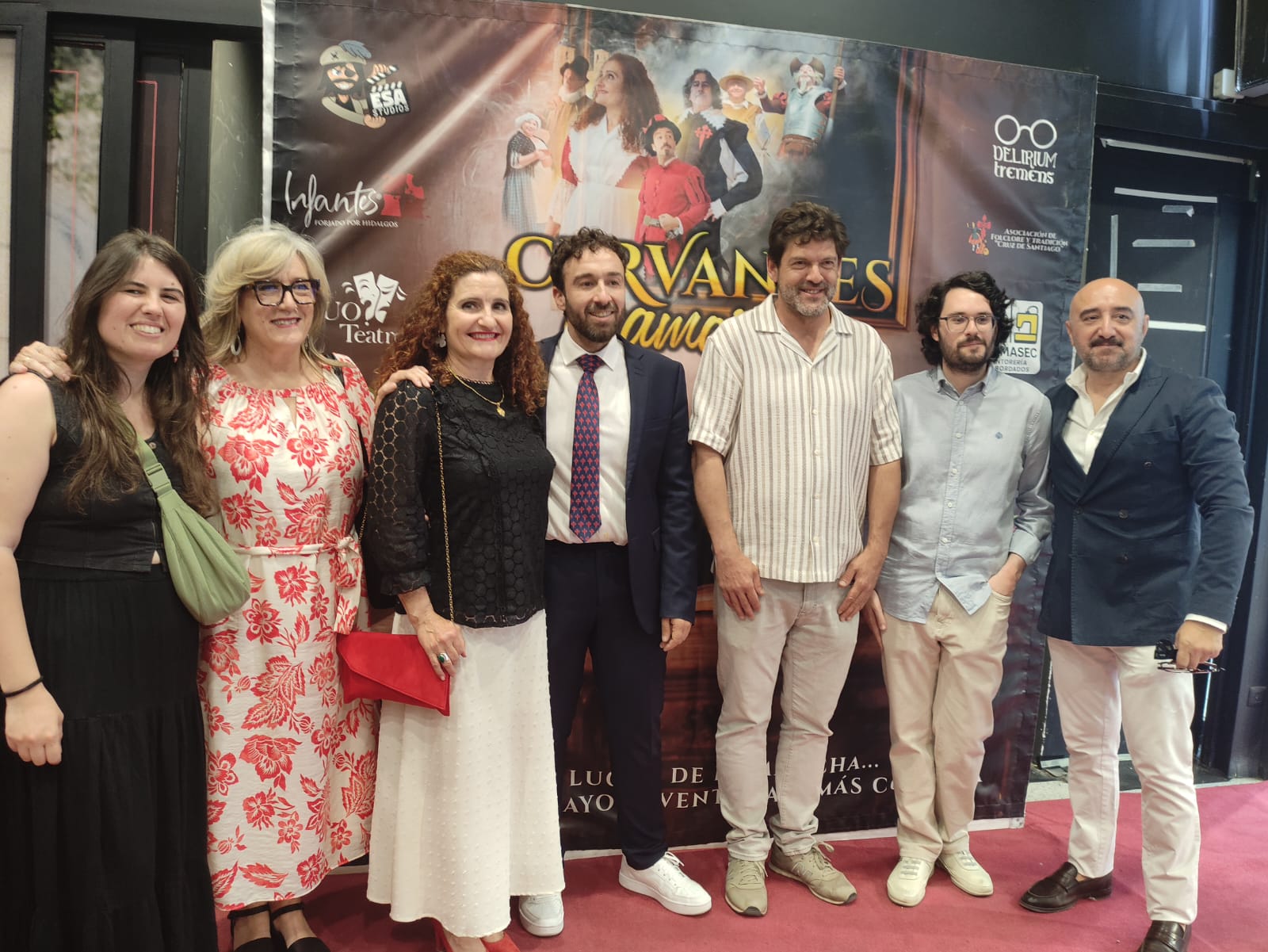 El cortometraje infanteño 'Cervantes enamorado' se presenta en el Cine Paz de Madrid rodeado de vecinos emigrados a la capital