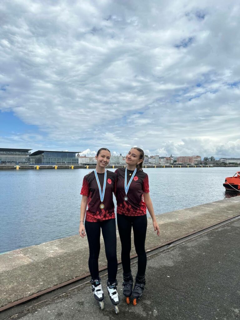 Orgullo tomellosero en la Lucas Roller Week: oro para Clara Serna y bronce para Inmaculada Garc&iacute;a