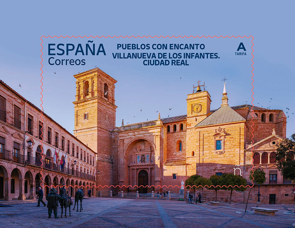 Correos emite un sello de la serie “Pueblos con encanto” dedicado a Villanueva de los Infantes