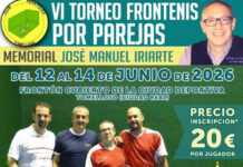 Tomelloso prepara la VI edición del Torneo de Frontenis por Parejas “Memorial José Manuel Iriarte” Tomelloso prepara la VI edición del Torneo de Frontenis por Parejas “Memorial José Manuel Iriarte”