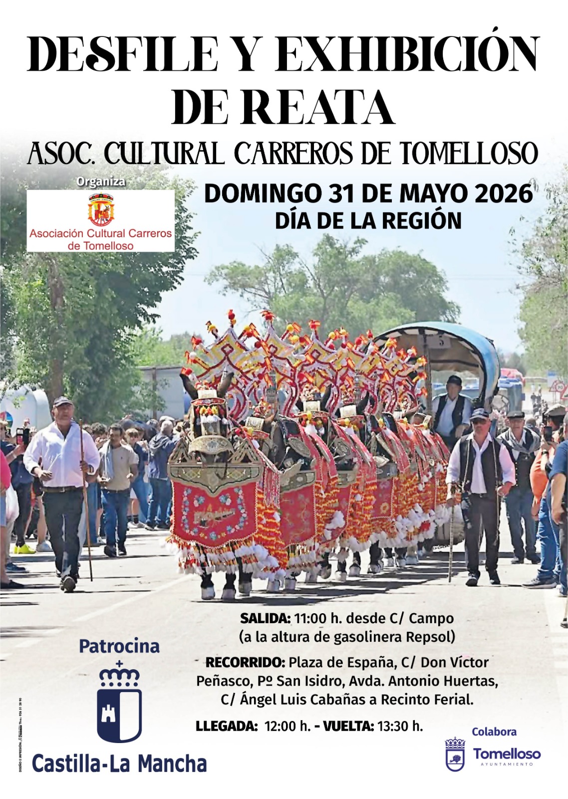 Tomelloso celebrará el Día de Castilla-La Mancha con un fin de semana de tradición, sabores y cultura popular 3 La concejalía de Festejos presenta una completa y atractiva oferta para disfrutar en Tomelloso del Día de Castilla-La Mancha