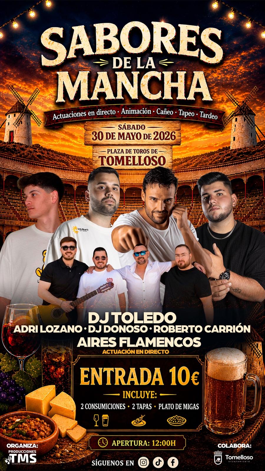 Tomelloso celebrará el Día de Castilla-La Mancha con un fin de semana de tradición, sabores y cultura popular 5 La concejalía de Festejos presenta una completa y atractiva oferta para disfrutar en Tomelloso del Día de Castilla-La Mancha
