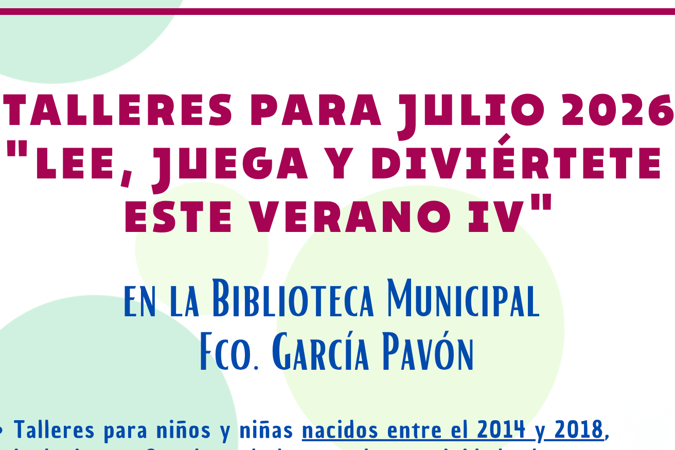 Llega a la Biblioteca Municipal una nueva edición del taller “Lee, juega y diviértete este verano”