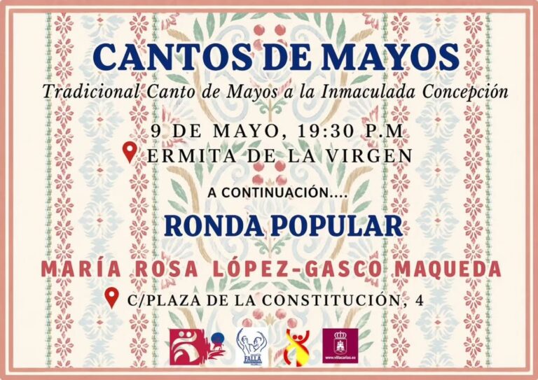 La tradición de los Mayos regresa este sábado de la mano de la Asociación Cultural Folklórico Recreativa “Manuel de Falla”
