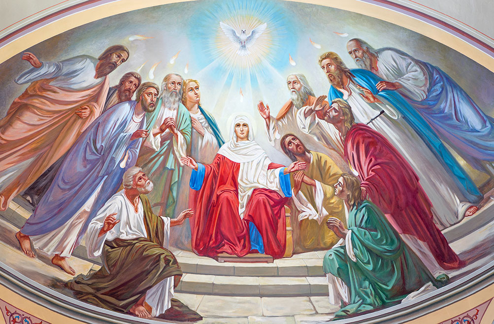 La resurrección de María en Pentecostés