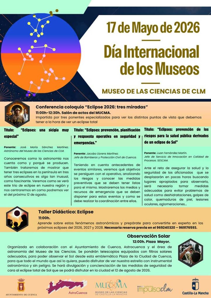 El Museo de las Ciencias CLM celebra el D&iacute;a de los Museos con una jornada dedicada a los eclipses en Cuenca