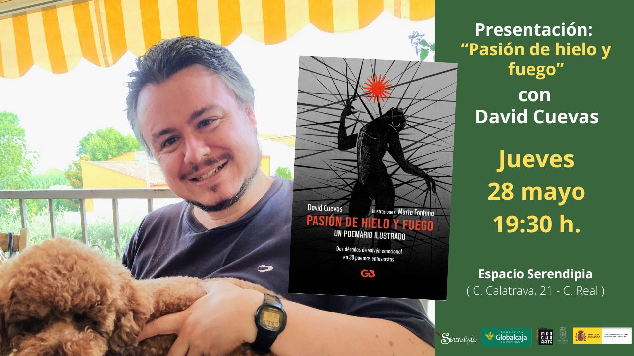 Este jueves, Ciudad Real reúne a sus mejores poetas en la presentación del nuevo libro de David Cuevas