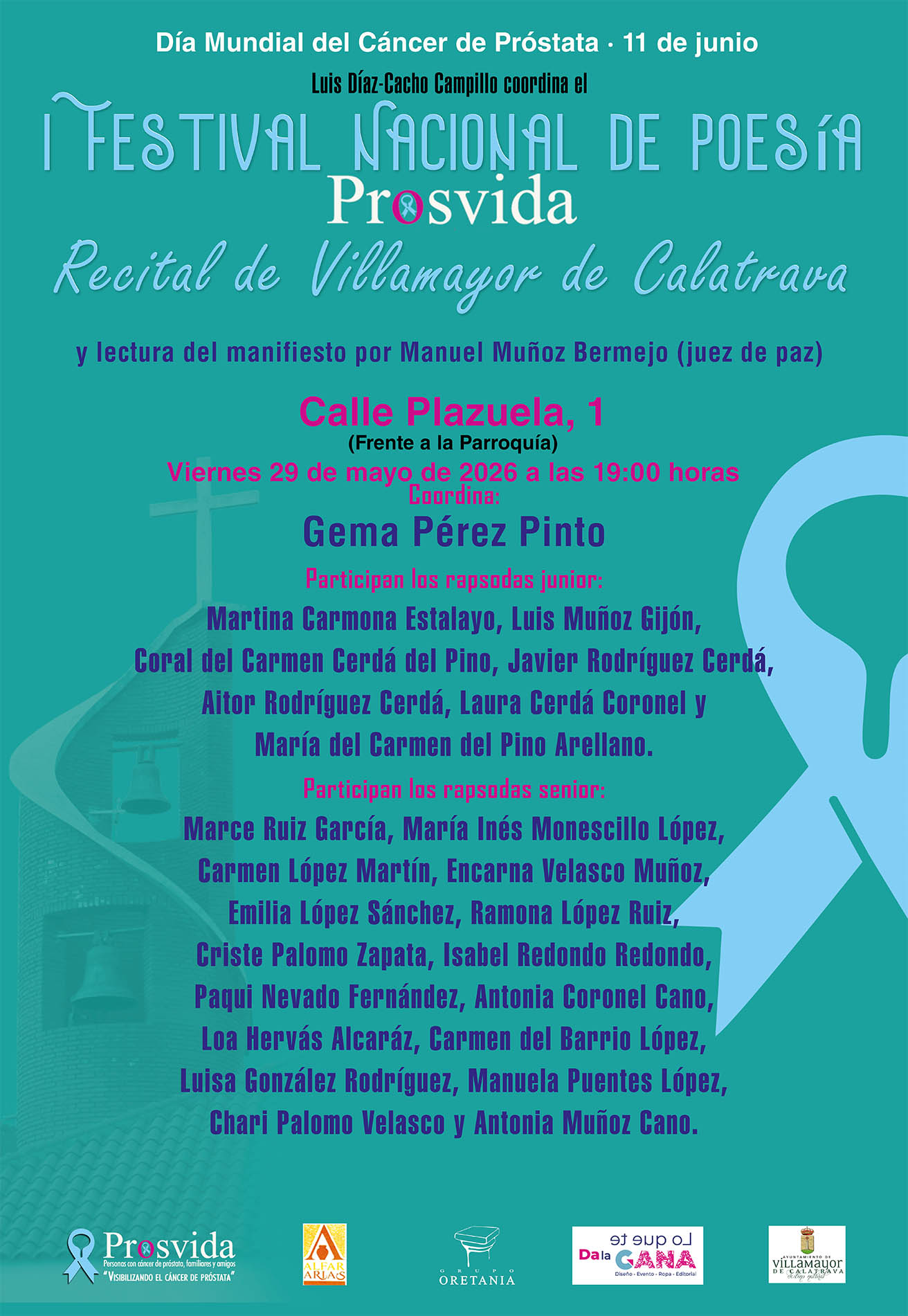 El “efecto mariposa” de la salud masculina expande su eco, Villamayor de Calatrava se une a la marea poética de PROSVIDA