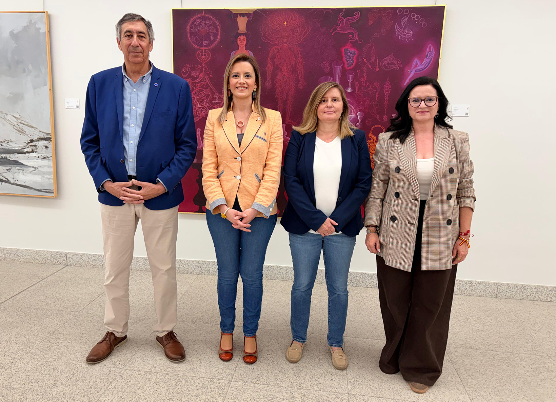Rocío Zarco muestra el apoyo de la Diputación de Ciudad Real a la 87ª edición de la Exposición Internacional de Artes Plásticas de Valdepeñas