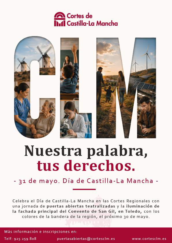 Las Cortes Regionales celebran el Día de Castilla-La Mancha con iluminación de la fachada y visitas teatralizadas en el Convento de San Gil de Toledo 3 teatrocortes 2