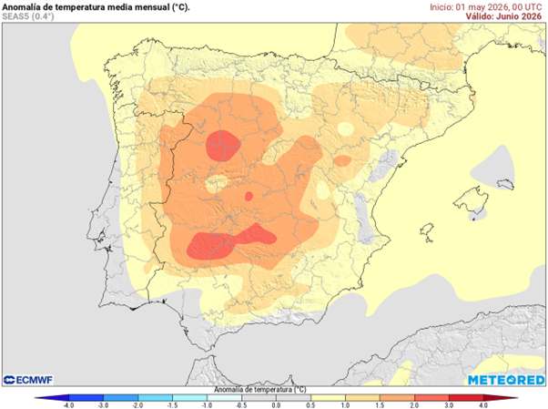 Las primeras tendencias apuntan a un verano más cálido de lo habitual y tormentoso en España, según Meteored
