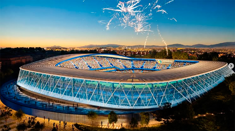 Anro inicia la construcción de la cubierta y fachada del nuevo Coliseum del Getafe CF
