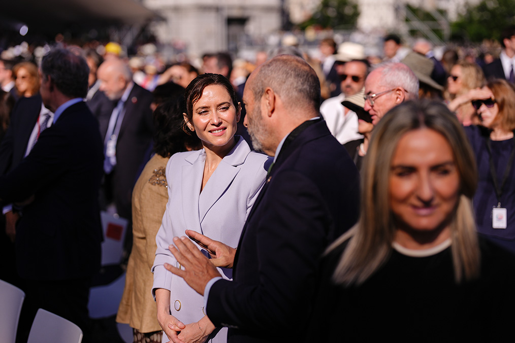 Díaz Ayuso, en la Santa Misa del Corpus Christi oficiada por el Papa León XIV