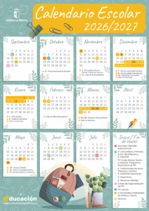 castilla-la-mancha-ya-tiene-calendario-escolar-para-el-curso-2026-2027