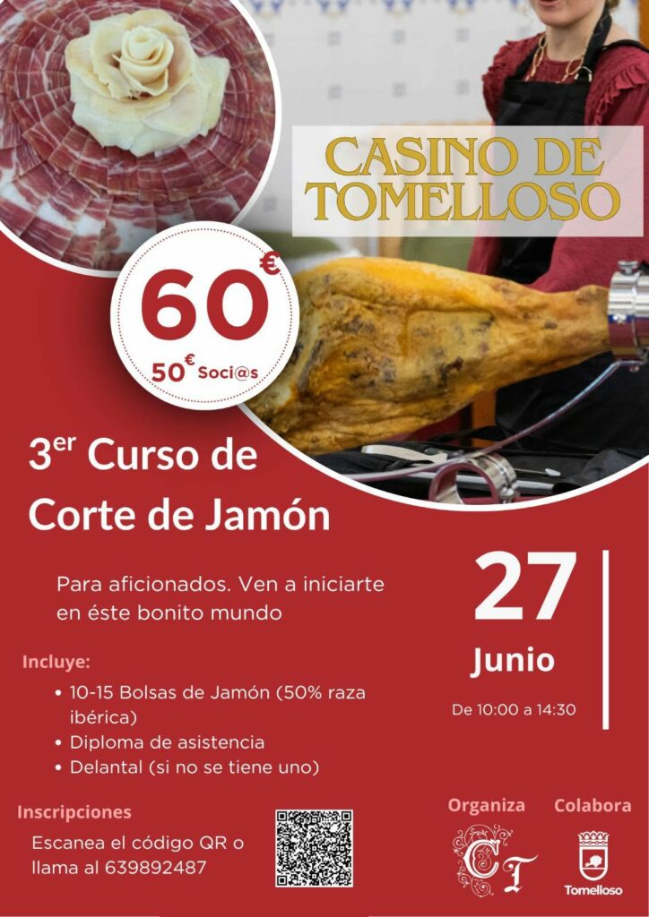 El arte del corte de jamón vuelve al Casino de Tomelloso con una nueva cita formativa 1 casinodetomelloso arte cortar jamon