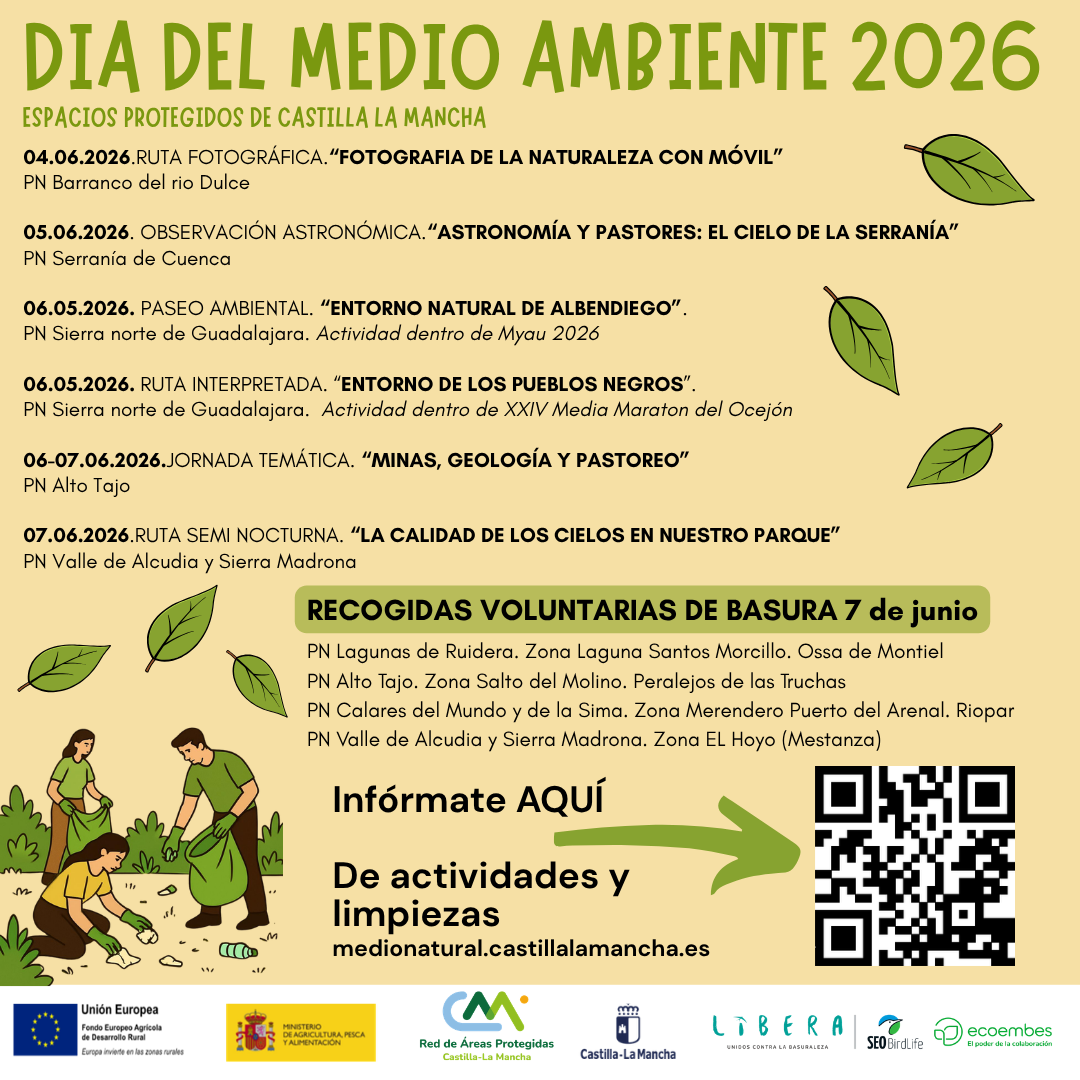 Castilla-La Mancha se suma al Día Mundial del Medio Ambiente 2026 con numerosas actividades para llamar a la ciudadanía a acelerar la acción climática 2 Castilla-La Mancha se suma al Día Mundial del Medio Ambiente 2026 con numerosas actividades para llamar a la ciudadanía a acelerar la acción climática