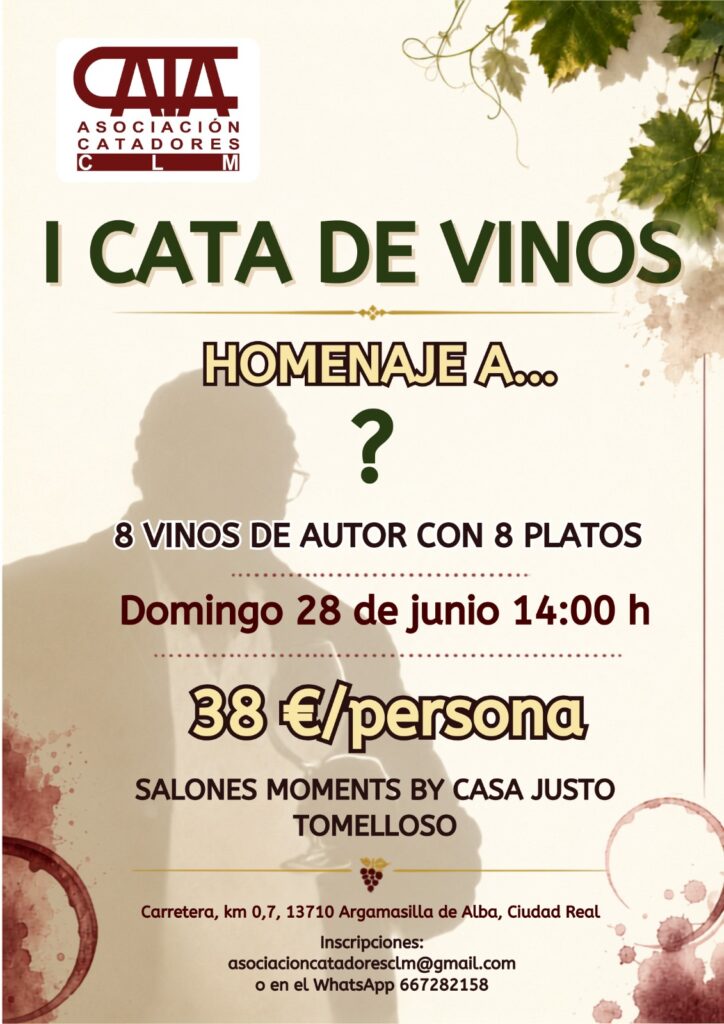 Tomelloso acogerá una misteriosa cata homenaje para brindar por los grandes protagonistas de Castilla-La Mancha 1 catadevinoshomenaje