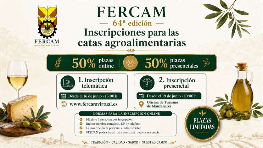 Fercam 2026 establece doble modalidad de inscripción para las catas agroalimentarias 1 catasagroalimentariasfercam 3