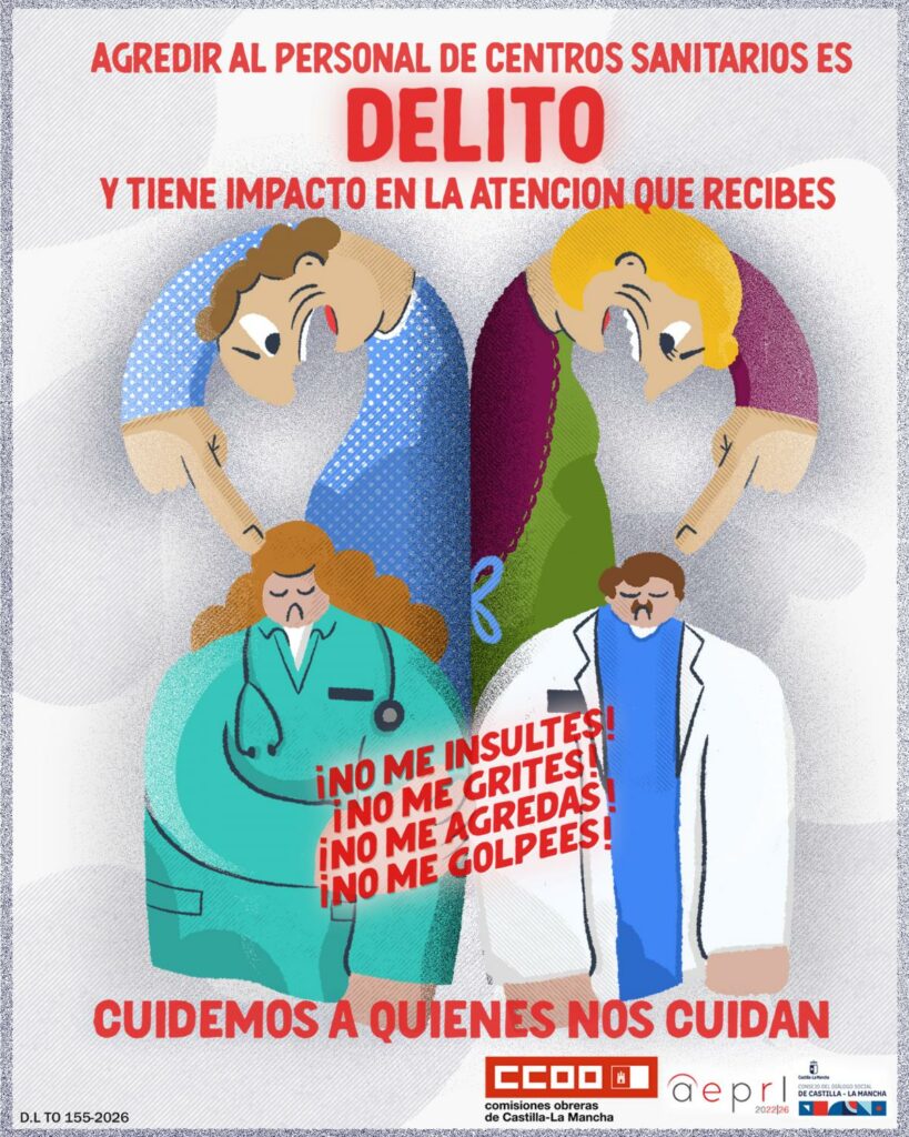 CCOO pide medidas organizativas y de seguridad para reducir las agresiones al personal sanitario 1 ccoo medidas organizativas 2