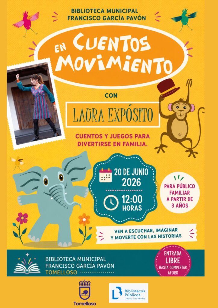 La Biblioteca de Tomelloso despide el curso con dos sesiones especiales de narración oral para toda la familia 1 cuentacuentos biblioteca tomelloso.jpg