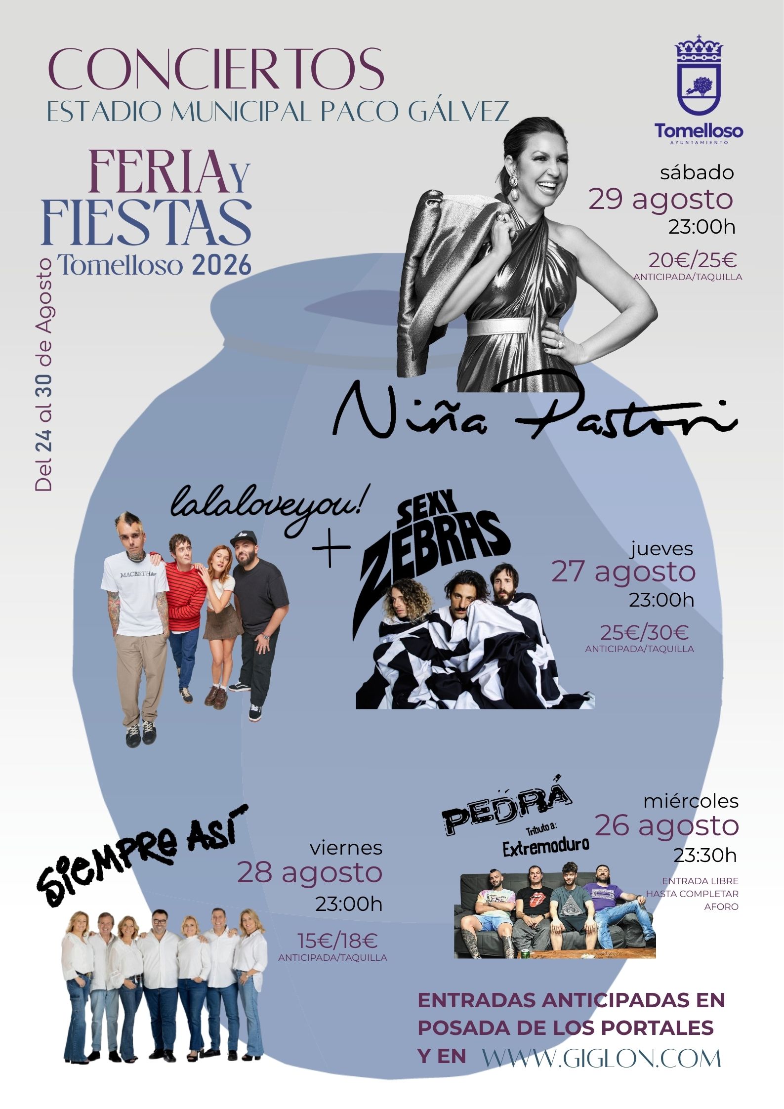 Hoy se ponen la venta las entradas de los conciertos de Feria
