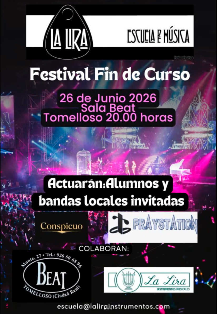 La Lira Escuela de Música celebrará en Tomelloso su festival de fin de curso con dos noches de música en directo