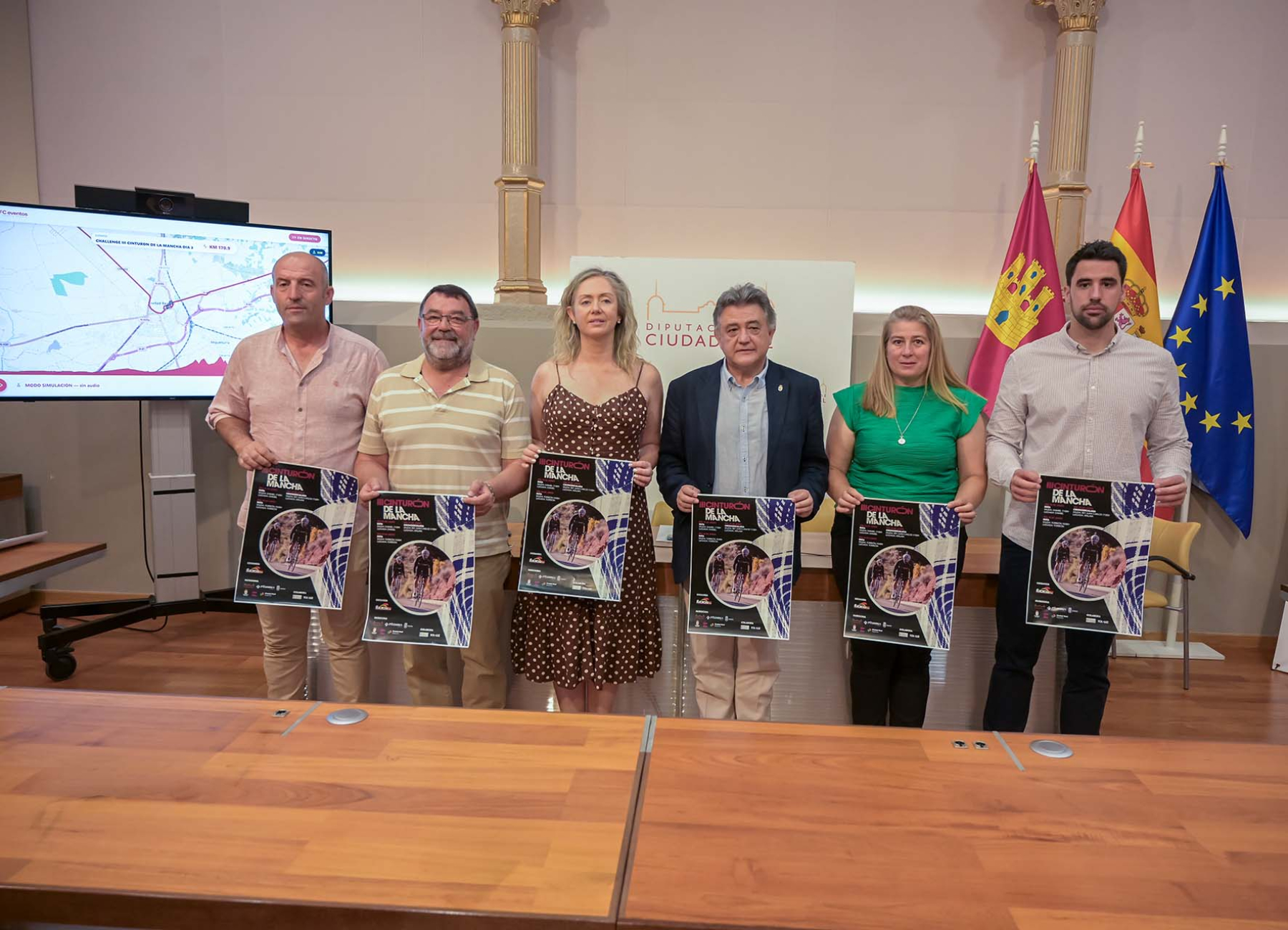 Presentada en la Diputación la tercera edición del Cinturón de La Mancha que reunirá a 17 equipos y a 120 corredores del ciclismo élite y sub-23 en la provincia de Ciudad Real