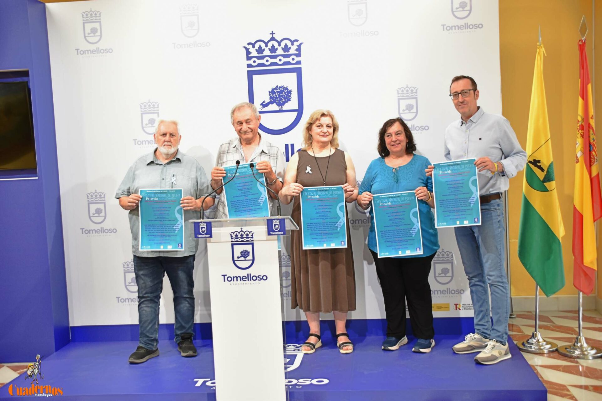 Tomelloso une poesía, salud y compromiso para dar voz al cáncer de próstata