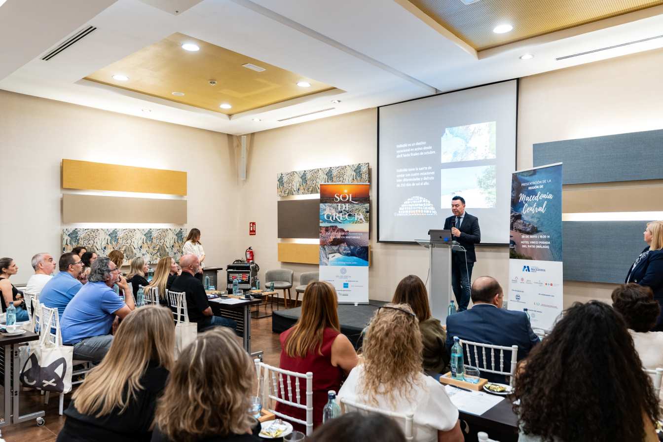 Sabores, cultura y paisajes: Macedonia Central se presenta en Málaga como destino imprescindible