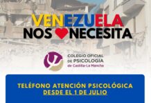 El Colegio Oficial de Psicología de Castilla-La Mancha habilita un teléfono de asistencia psicologica a los afectados por los terremotos de Venezuela El Colegio Oficial de Psicología de Castilla-La Mancha habilita un teléfono de asistencia psicologica a los afectados por los terremotos de Venezuela