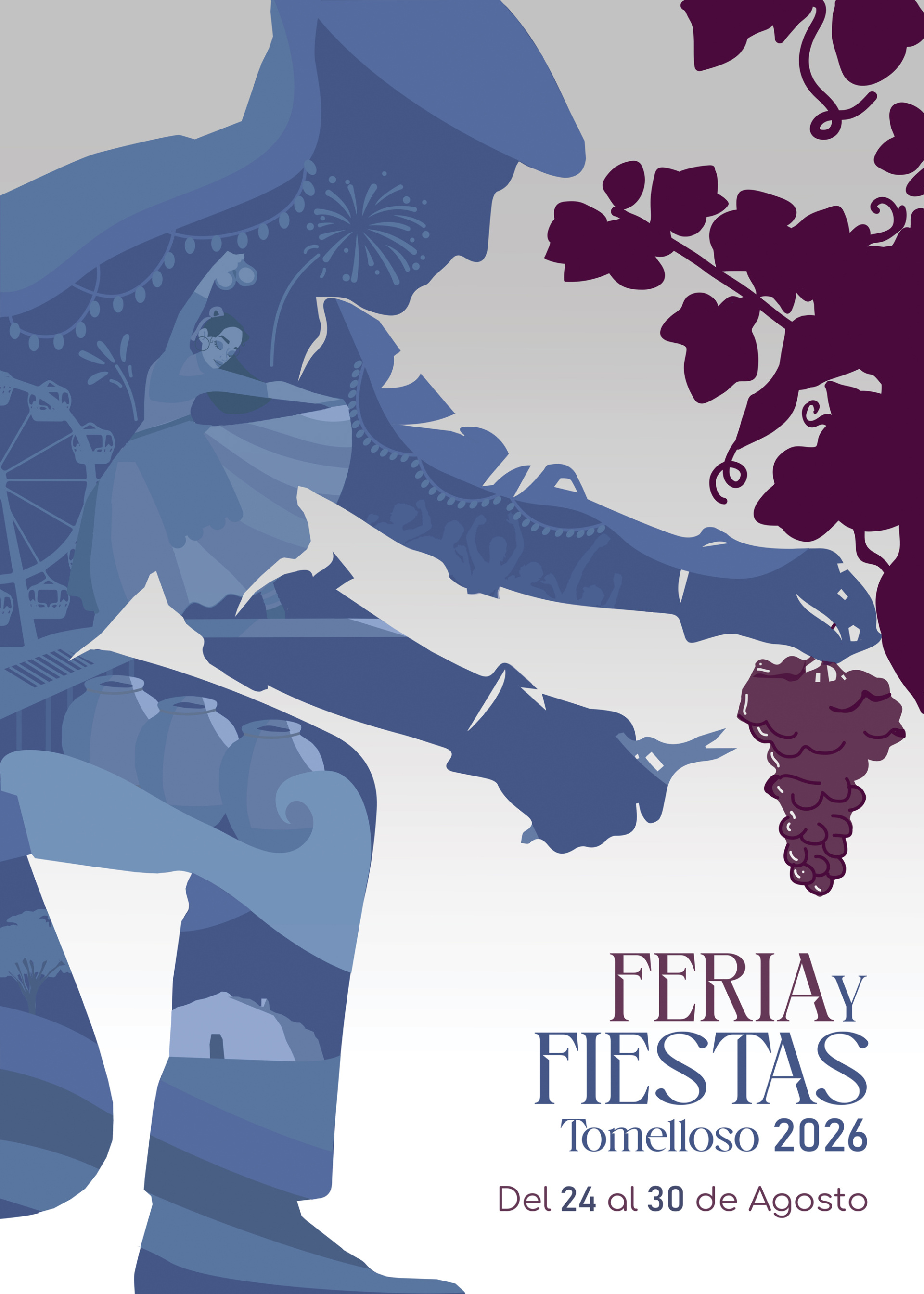 Tomelloso anuncia su Feria y Fiestas 2026 con un cartel que rinde homenaje a sus raíces y a su identidad vitivinícola
