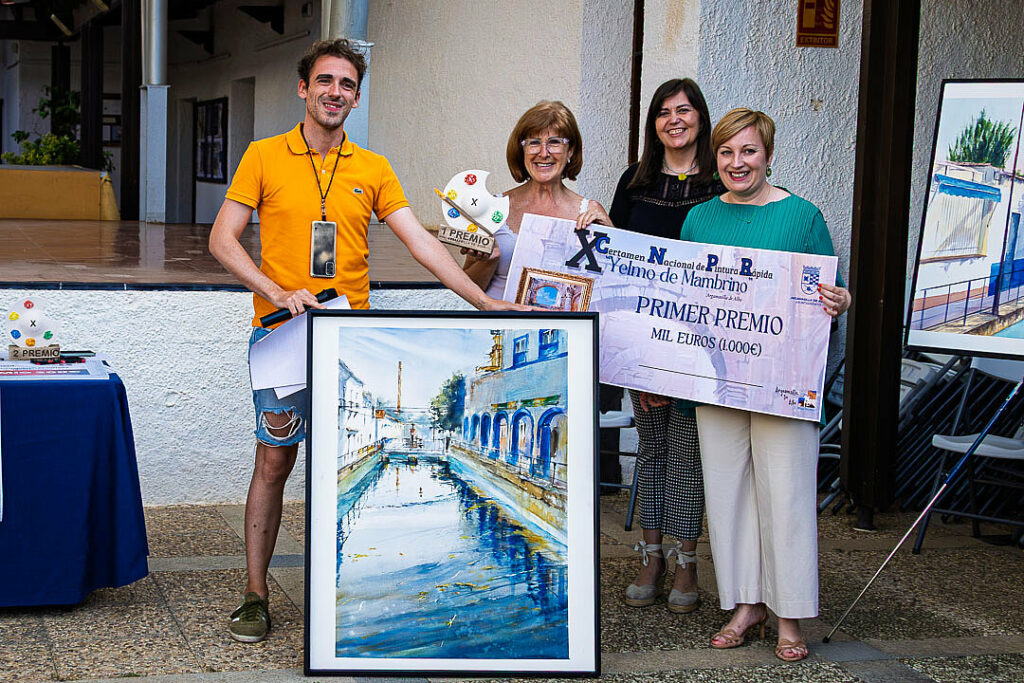 El X Certamen Nacional de Pintura Rápida “Yelmo de Mambrino” reúne a 21 artistas y consolida su prestigio nacional 11 yelmodemambrino 2