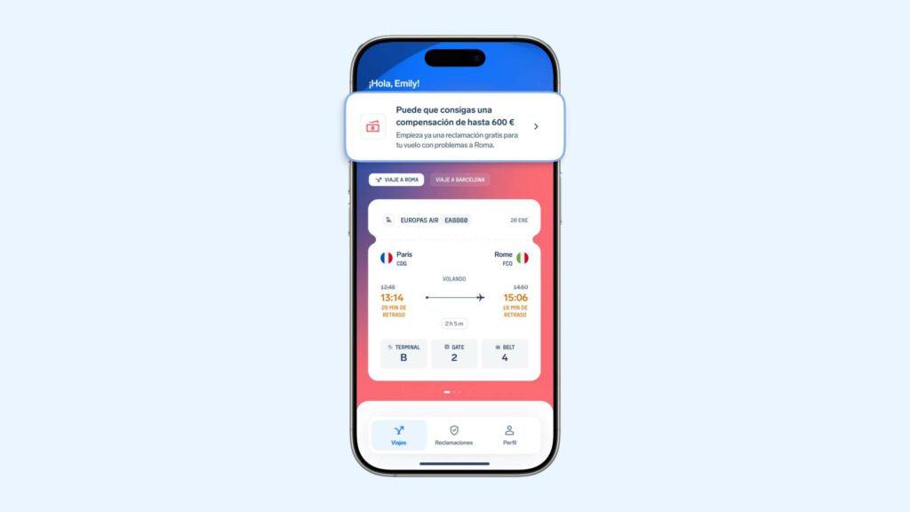 Verano con menos incertidumbre aérea: un millón de viajeros ya utilizan la app de AirHelp para seguir sus vuelos en tiempo real 2 airhelp app