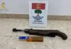 El SEPRONA detiene a una persona por tenencia ilícita de armas al modificar una carabina de aire comprimido para disparar munición metálica de calibre 22 El SEPRONA detiene a una persona por tenencia ilícita de armas al modificar una carabina de aire comprimido para disparar munición metálica de calibre 22