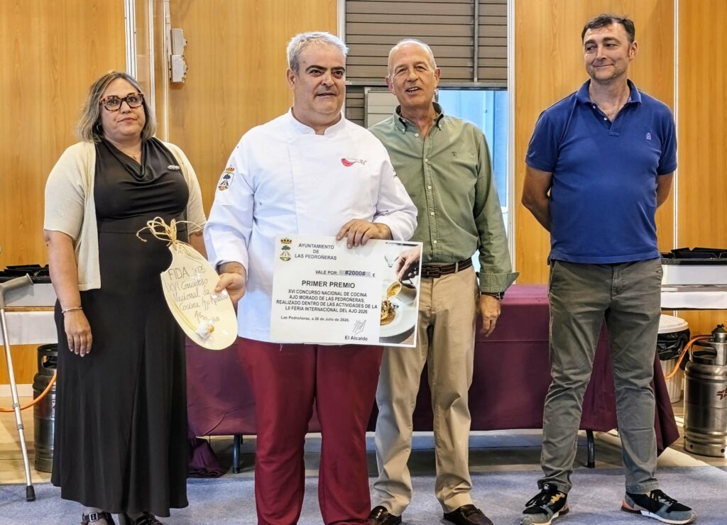 Emilio José Ramírez del Restaurante La Hospedería de El Provencio gana con brillantez el XVI Concurso Nacional de Cocina ‘Ajo Morado Las Pedroñeras’ 1 cocinaajomorado 2
