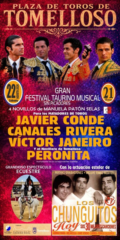 Tomelloso reúne a Perera, Esaú Fernández, Marco Pérez y Los Chunguitos en su gran programación taurina de Feria 4 corrida feria tomelloso 2026 7