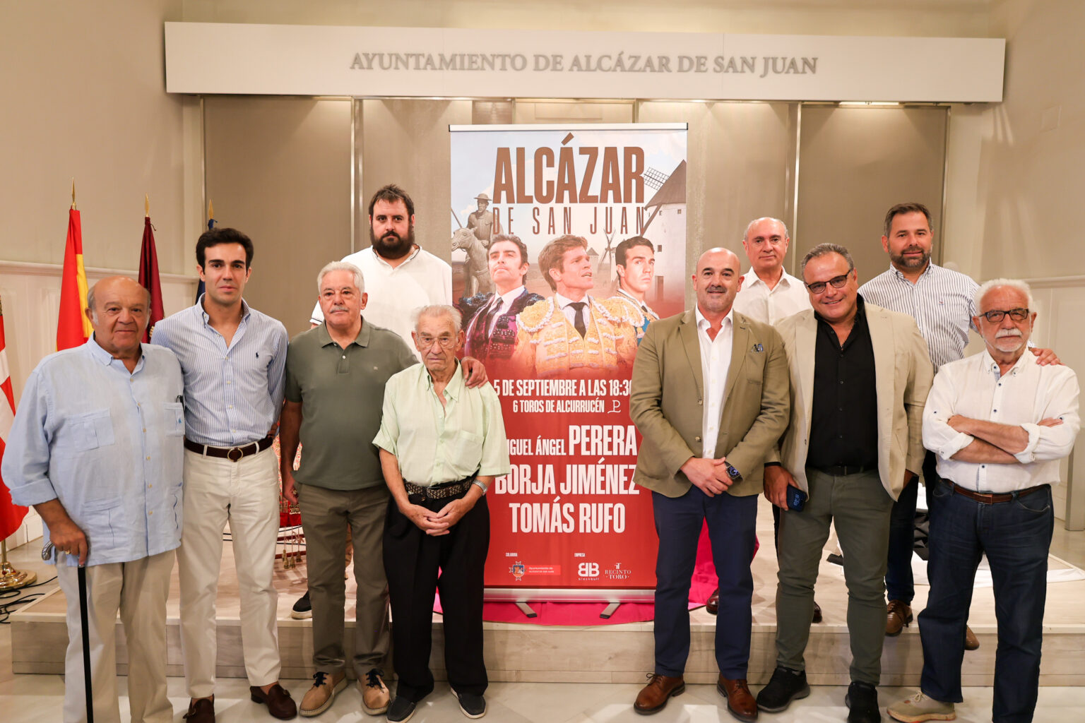 El Salón Noble acoge la puesta de largo de la gran corrida de toros de la Feria y Fiestas 2026 de Alcázar de San Juan