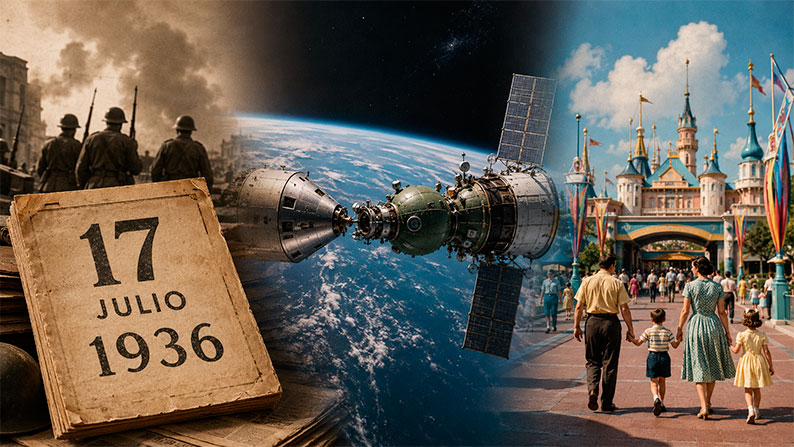 Un 17 de julio que cambió la historia: conflicto en España, cooperación espacial y nacimiento de Disneyland