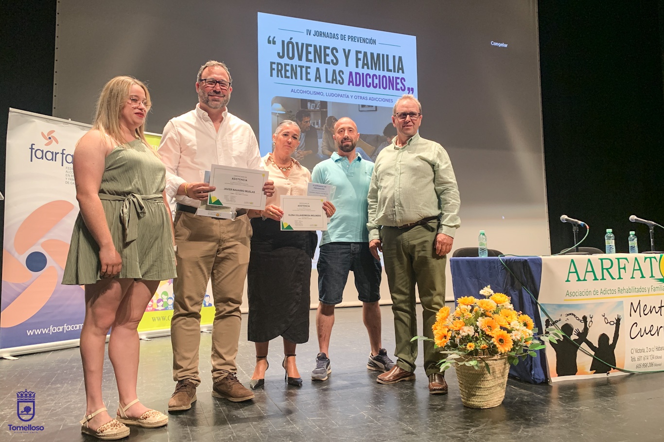 Tomelloso refuerza la prevención frente a las adicciones con unas jornadas centradas en jóvenes y familias 7 El alcalde reivindica la importancia de la prevención y el acompañamiento frente a las adicciones en las IV Jornadas de AARFATOM