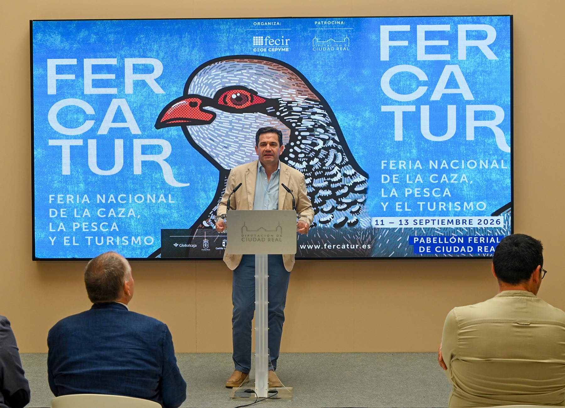 El presidente de la Diputación anuncia en la presentación de FERCATUR que para octubre estará listo el proyecto definitivo del Museo de la Caza y la Naturaleza 2 El presidente de la Diputación anuncia en la presentación de FERCATUR que para octubre estará listo el proyecto definitivo del Museo de la Caza y la Naturaleza