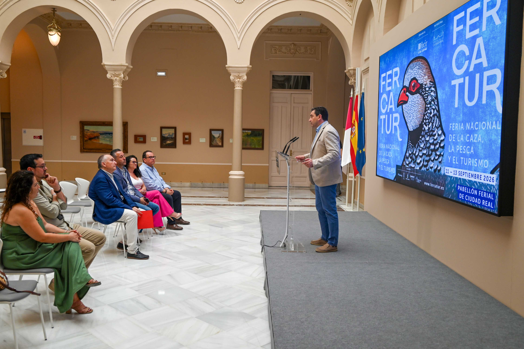 El presidente de la Diputación anuncia en la presentación de FERCATUR que para octubre estará listo el proyecto definitivo del Museo de la Caza y la Naturaleza 3 El presidente de la Diputación anuncia en la presentación de FERCATUR que para octubre estará listo el proyecto definitivo del Museo de la Caza y la Naturaleza